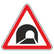 Дорожный знак 1.31 «Тоннель» (металл 0,8 мм, I типоразмер: сторона 700 мм, С/О пленка: тип Б высокоинтенсив.)
